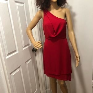 NWT BCBG “SOMARA” one shoulder dress SZ 0